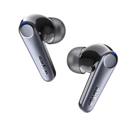 EarFun Air Pro 3 Noise Cancellation Earbuds ANC Wireless 2023 VGP Gold Award, Qualcomm aptX Adaptive Sound, 6 Mics CVC 8.0 ENC, Bluetooth 5.3, Multipoint Connection(Silver Black | Navy Blue | Pink)