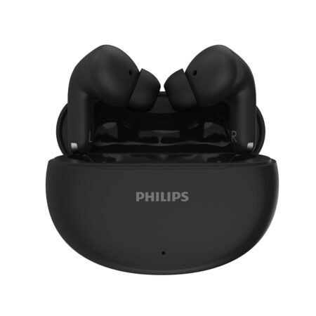 Philips TAT1269 Bluetooth Truly Wireless in Ear Earbuds with mic, 13mm Drivers, Bluetooth 5.4, 40H Playtime, IPX5, Fast Charging, Touch Controls, Voice Assistant, Mono Mode, LED Indicator (Deep Black | Frosty Green | White | Cosmic Blue)