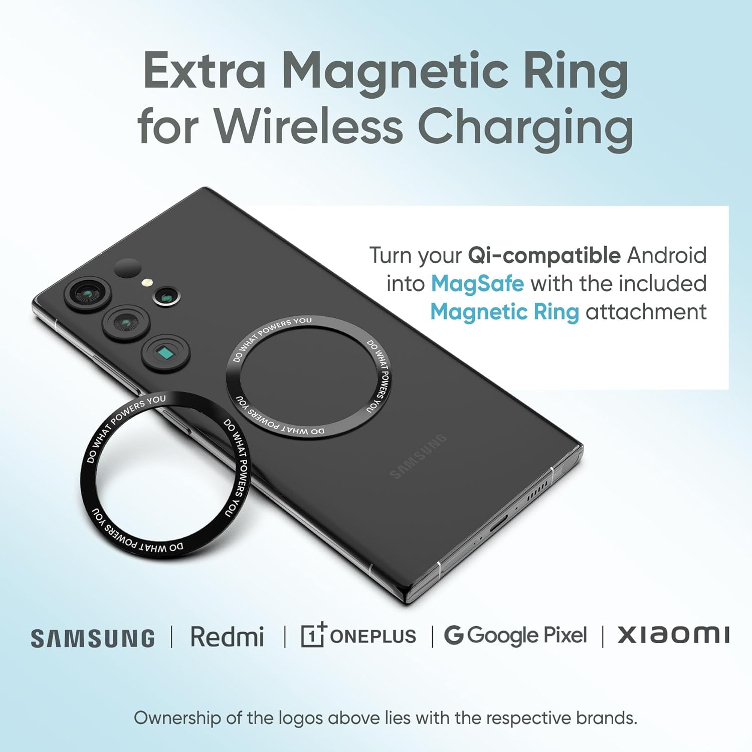 Ambrane Magsafe Wireless 10000Mah Fast Charging USB Type-C Input Power Bank, Strong Magnet, 22.5W Output For iPhone 12 & Above, Android & Other Qi Enabled Devices + Magnetic Ring (Aerosync Snap, Blue) - Image 3